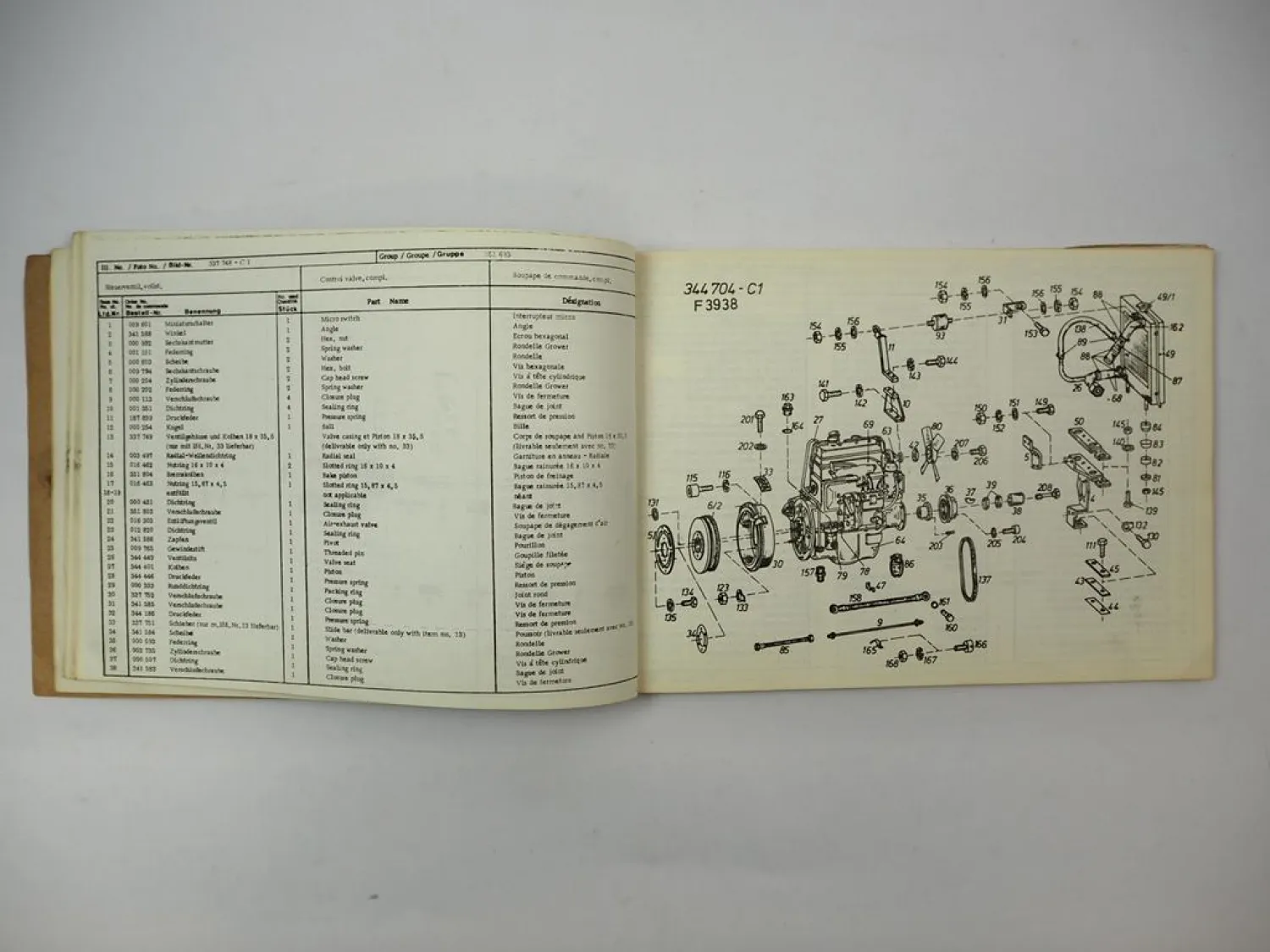 Steinbock DFG 1,6 DA 290 Gabelstapler Ersatzteilliste Parts List 1970er Jahre