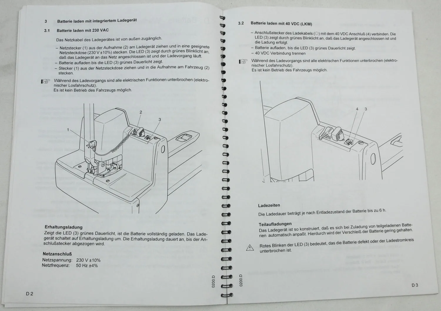 Steinbock EME Elektro Stapler Bedienungsanleitung Betriebtsanleitung 2000