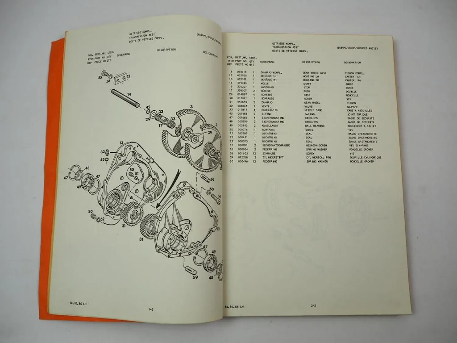 Steinbock LE13 300 Gabelstapler Elektro Ersatzteilliste Parts List ca. 1987
