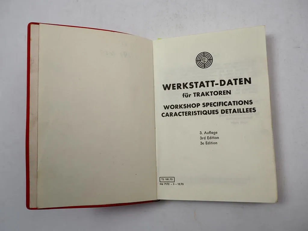 Steyr 188 190 430 540 870 1090 1100 1200 Traktoren Werkstattdaten 1973 Taschenbuch