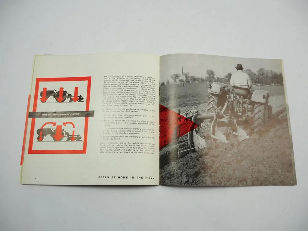 Steyr 188 Tractor Brochure with technical data 1961 Traktor Prospekt in englisch
