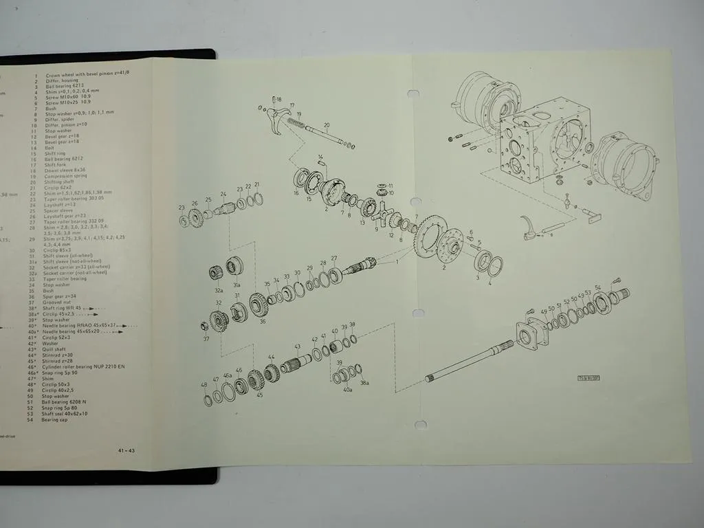 Steyr 8055 8060 8070 a s as Werkstatthandbuch Reparatur Getriebe TW 337 1982