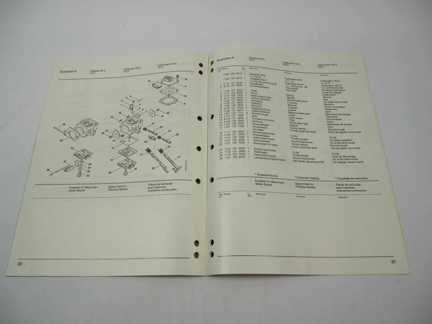 Stihl 046 Kettensäge Ersatzteilliste Spare Parts List Liste des pieces 1995