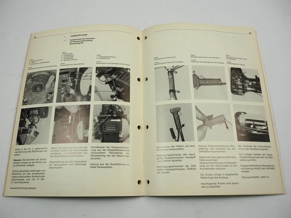 Stihl FS52 FS62 FS66 Motorsense Werkstatthandbuch Reparaturanleitung