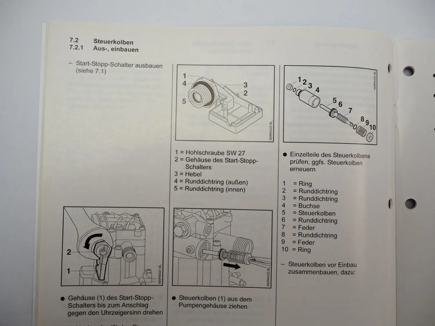 Stihl RE 106 K Hochdruckreiniger Werkstatthandbuch Reparaturanleitung 2002
