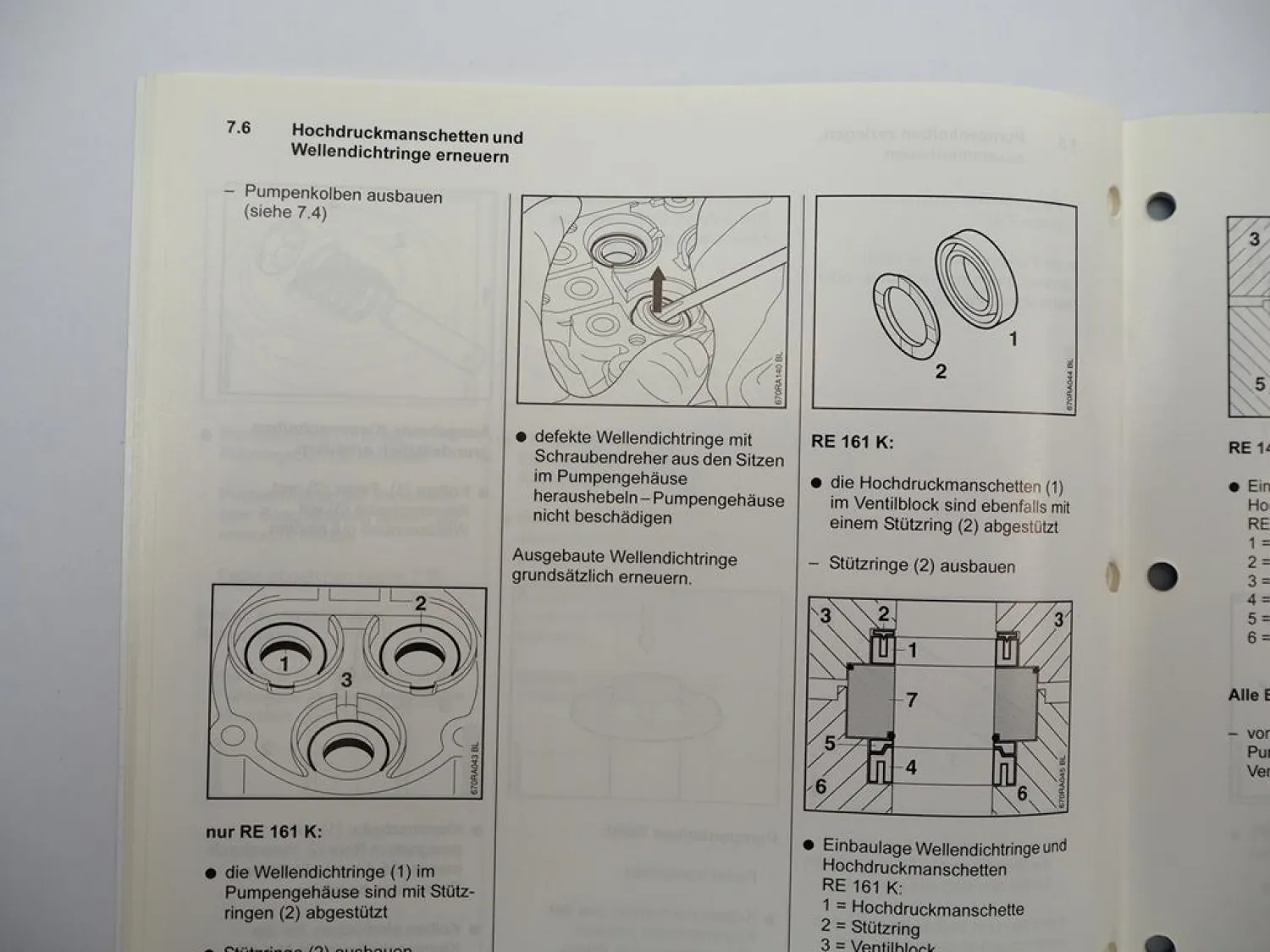 Stihl RE 141 161 K Hochdruckreiniger Werkstatthandbuch Reparaturanleitung 2002