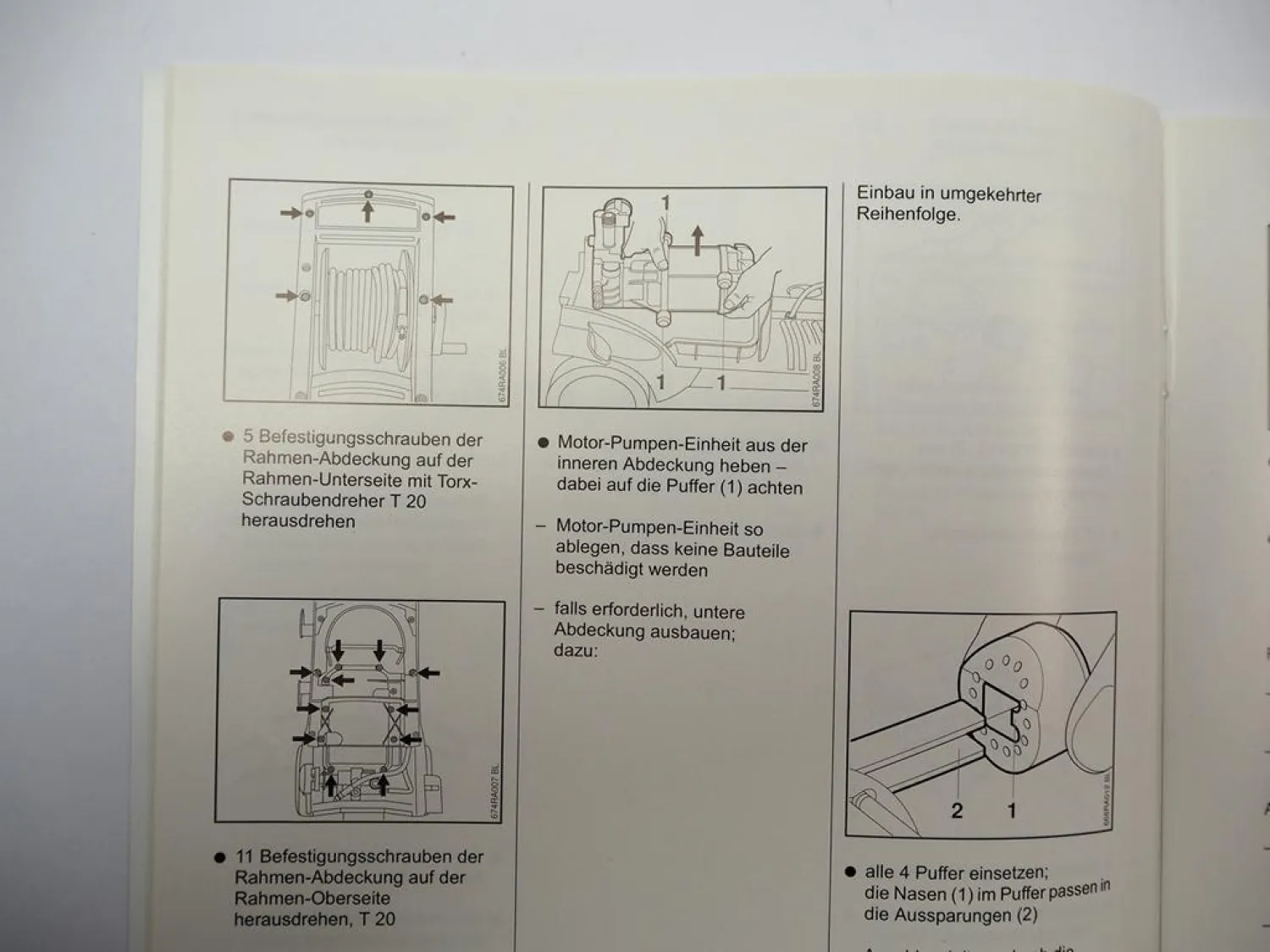 Stihl RE142 162 K / KPlus Hochdruckreiniger Werkstatthandbuch Reparaturanleitung