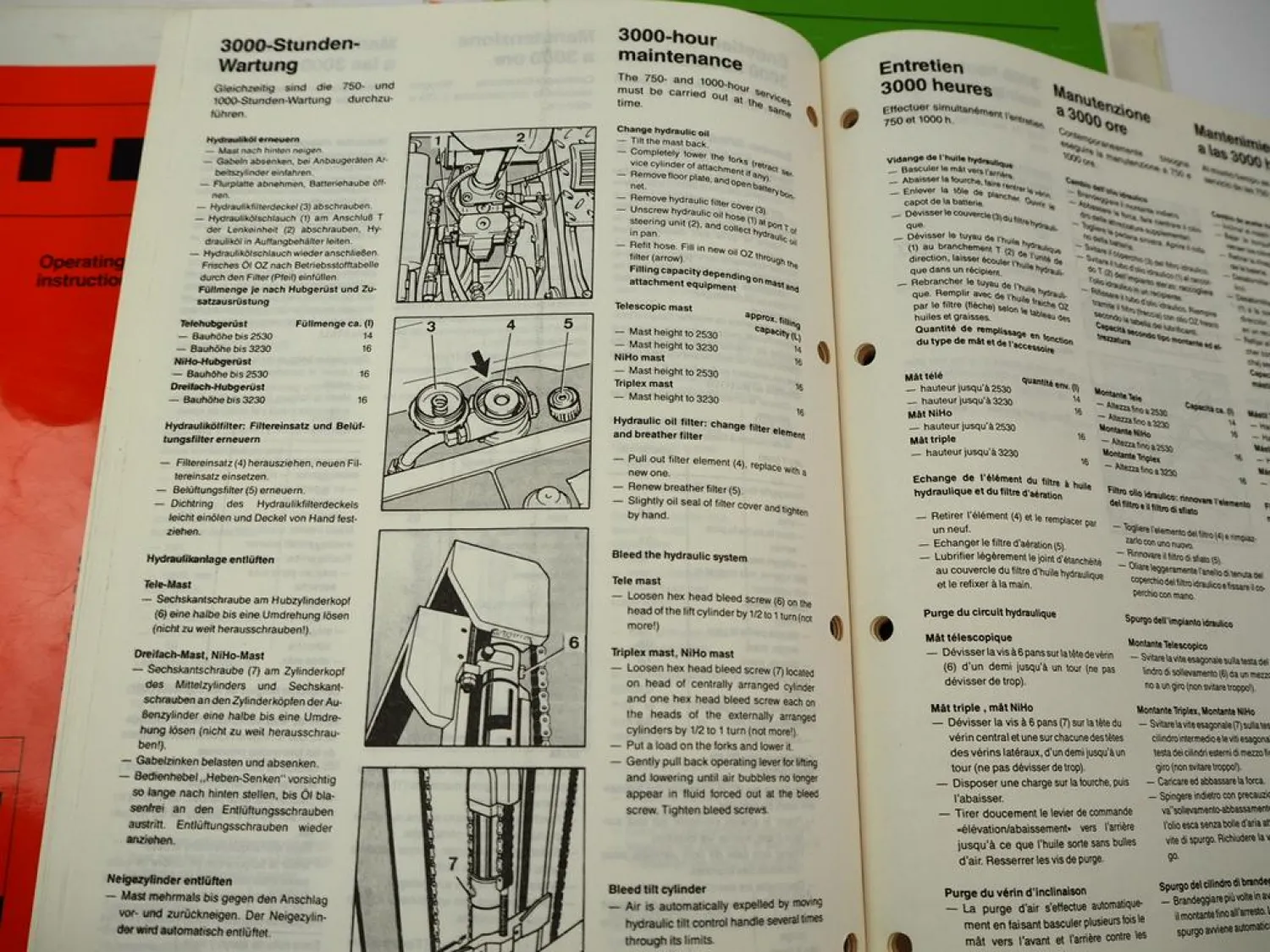 Still R20-16 R20-17 Gabelstapler Betriebsanleitung Wartung Ersatzteilliste in 5 Sprachen