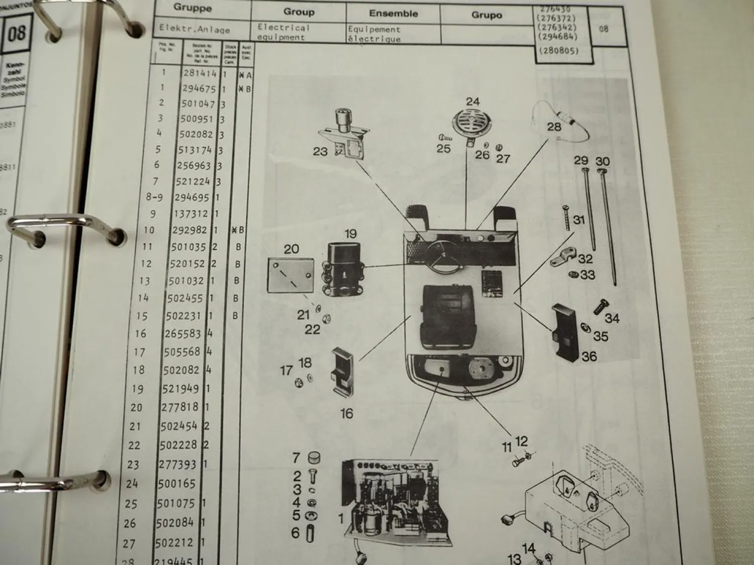 Still R60 EFG 6002 2.5 t & 6003 2.5 t Gabelstapler Ersatzteilliste Spare Parts List