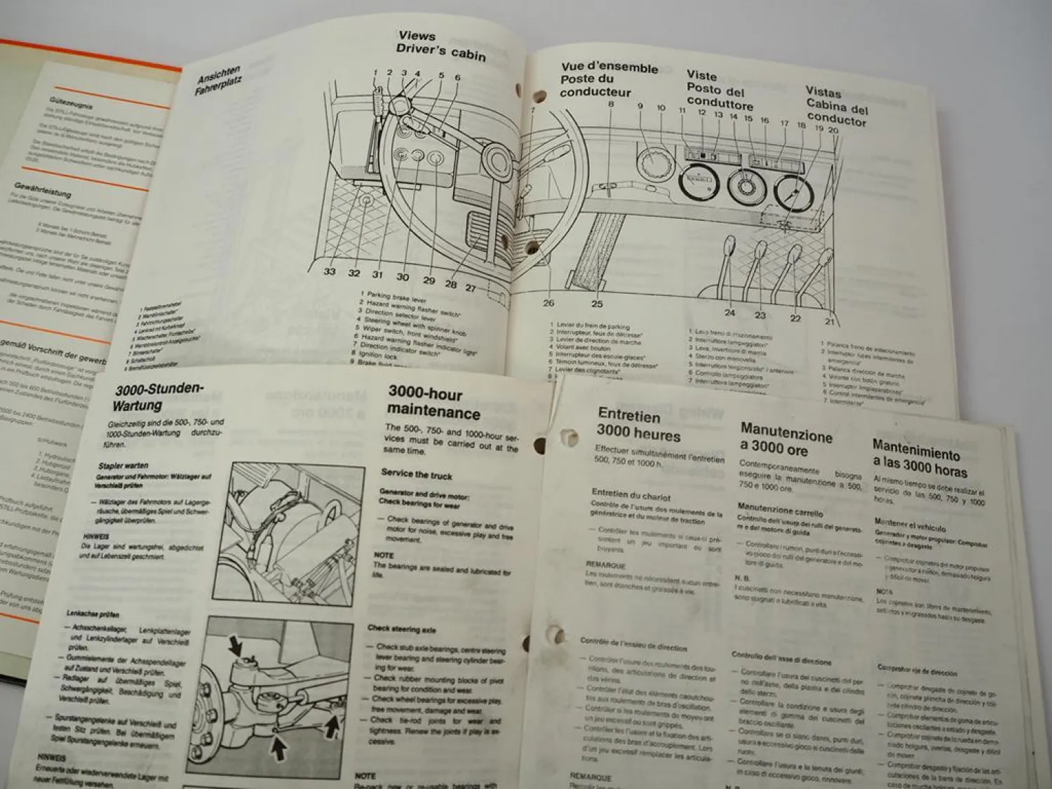 Still R70 16T TFG1.6 7037 Gabelstapler Betriebsanleitung Wartung Ersatzteilliste