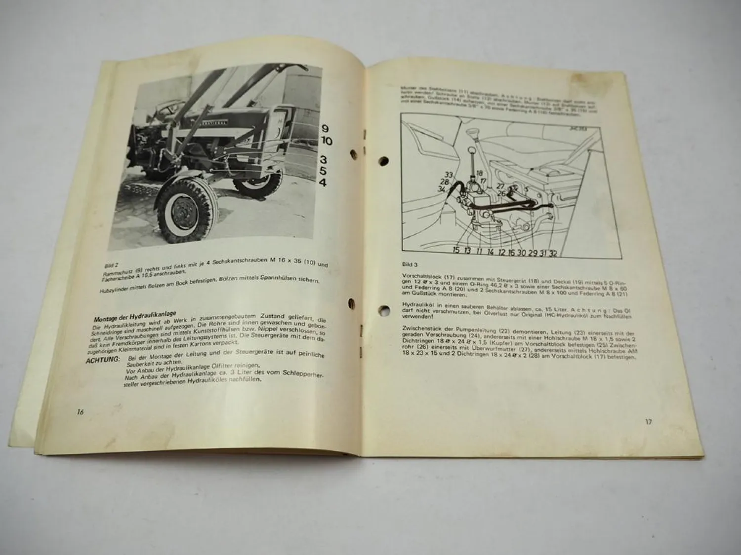 Stoll Frontlader Handbuch für IHC McCormick D320 - D439 353 323 423 523 624 724