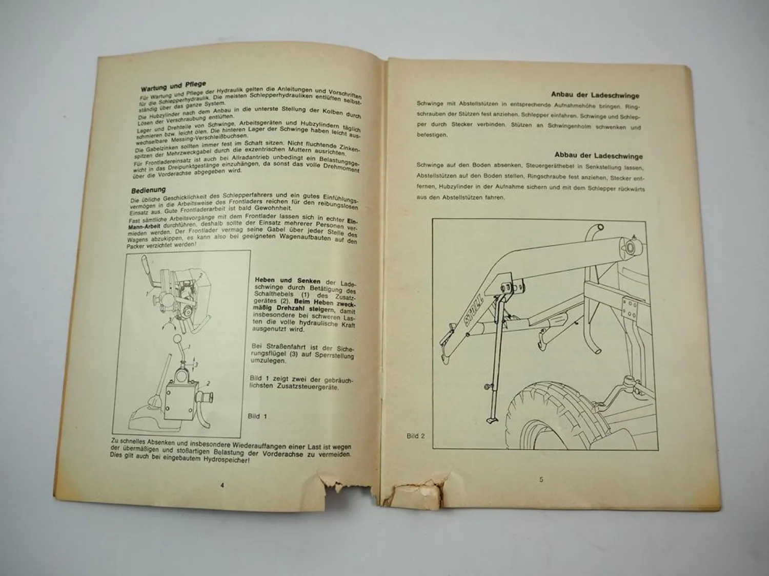 Stoll Frontlader N bis 45PS + S bis 70PS Betriebsanleitung Ersatzteilliste 1970