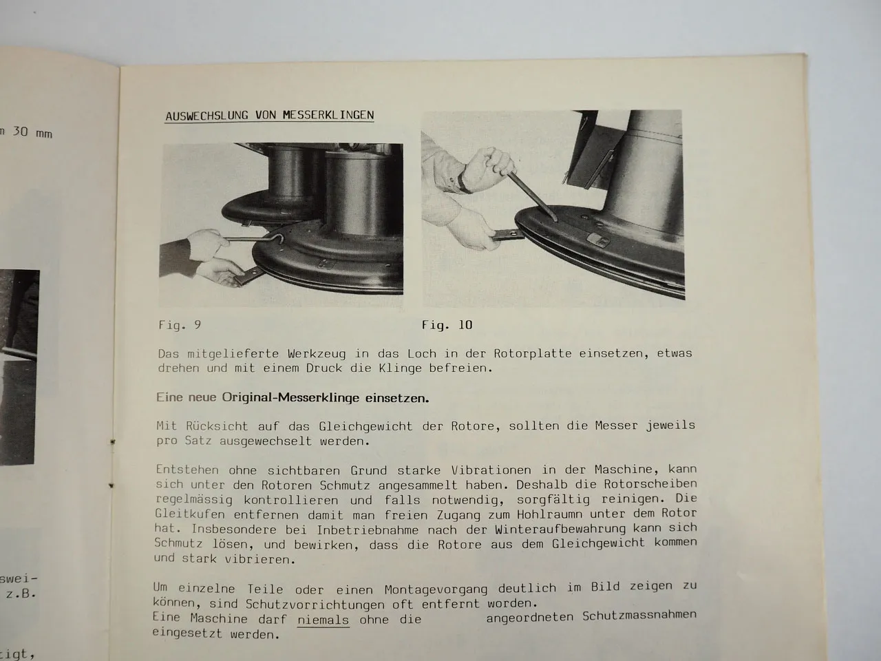 Stoll M190 T TS Trommelmähwerk Betriebsanleitung Ersatzteilliste 1993