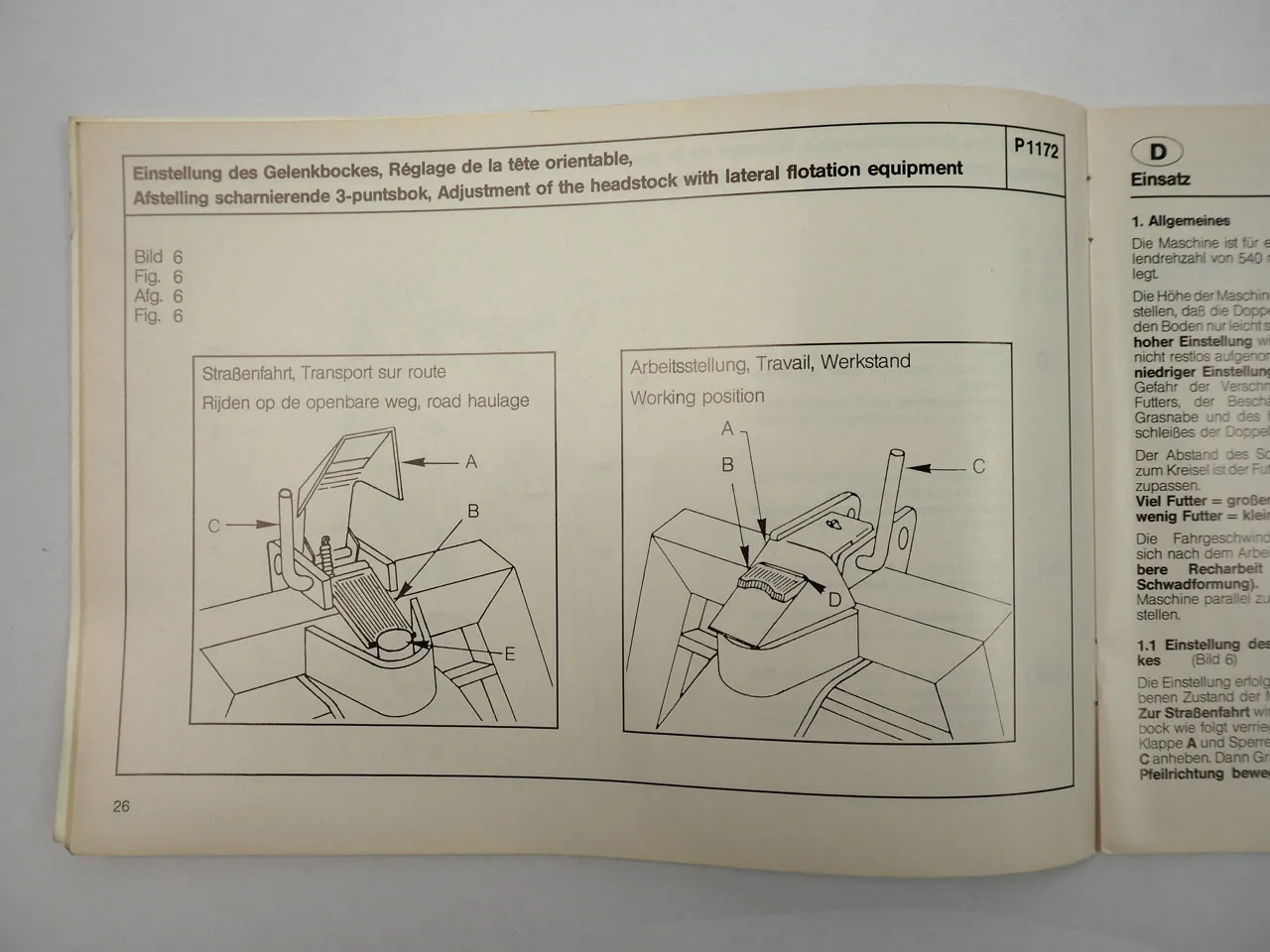 Stoll R285DS R315DS Schwader Bedienungsanleitung Ersatzteilliste 1994