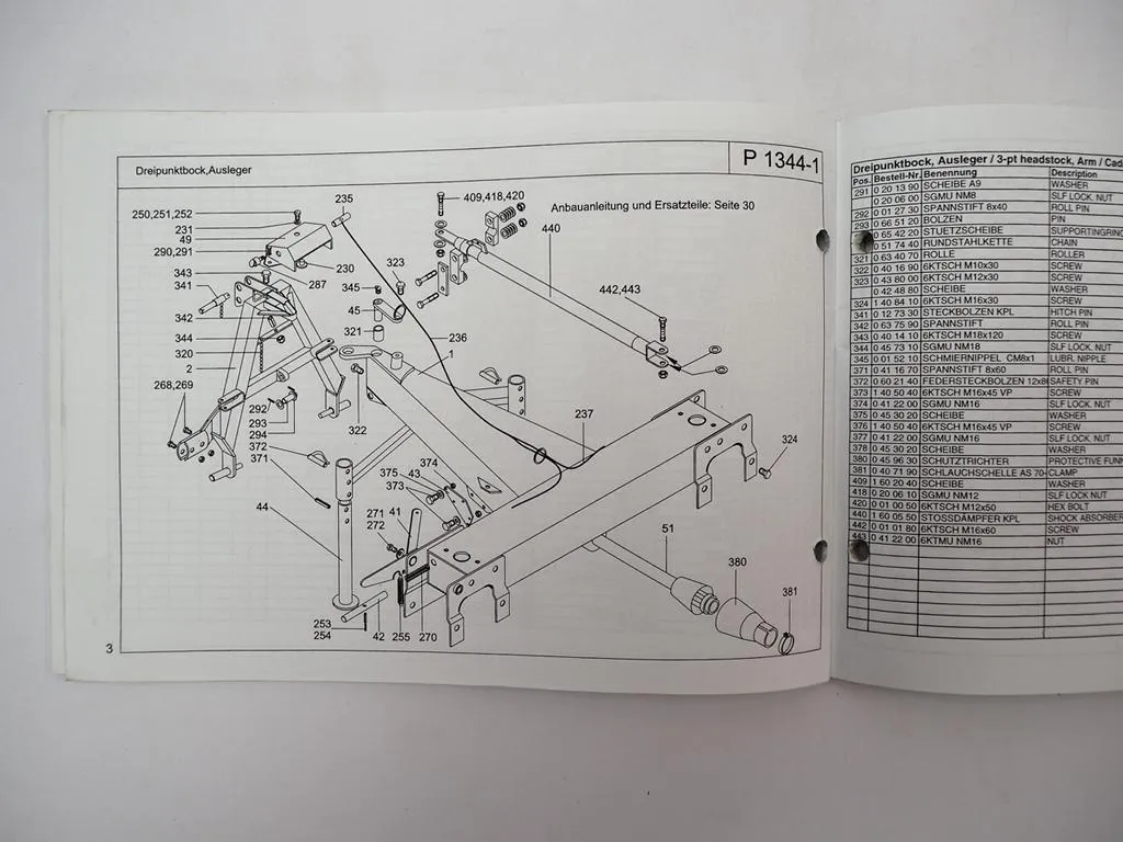Stoll Z585 PRO Zettwender Betriebsanleitung Ersatzteilliste Parts List 2005-1