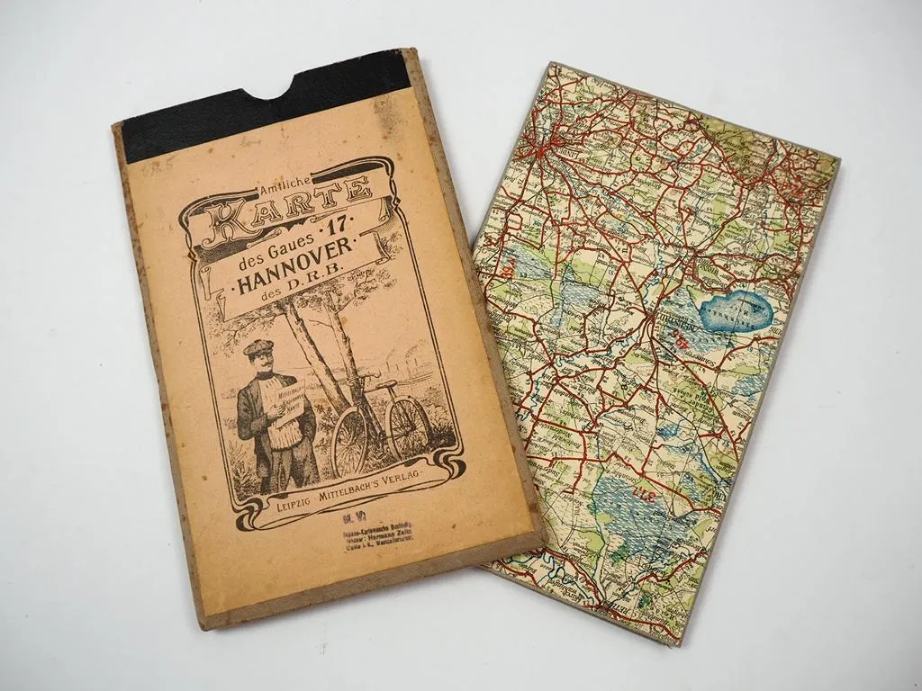 Strassenkarte Deutscher Radfahrbund Gau Hannover ca. 1910/20