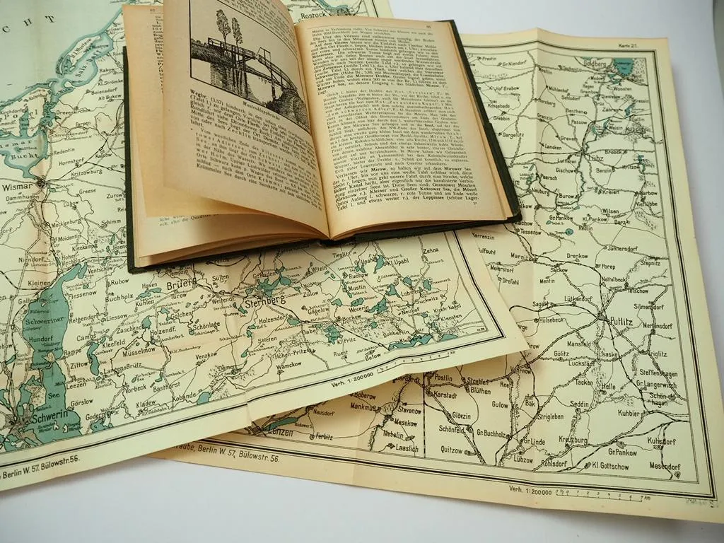 Straubes Führer für Wasserwanderer Hip Hip Hurra 1929 Teil 2 Mecklenburg Paddeln