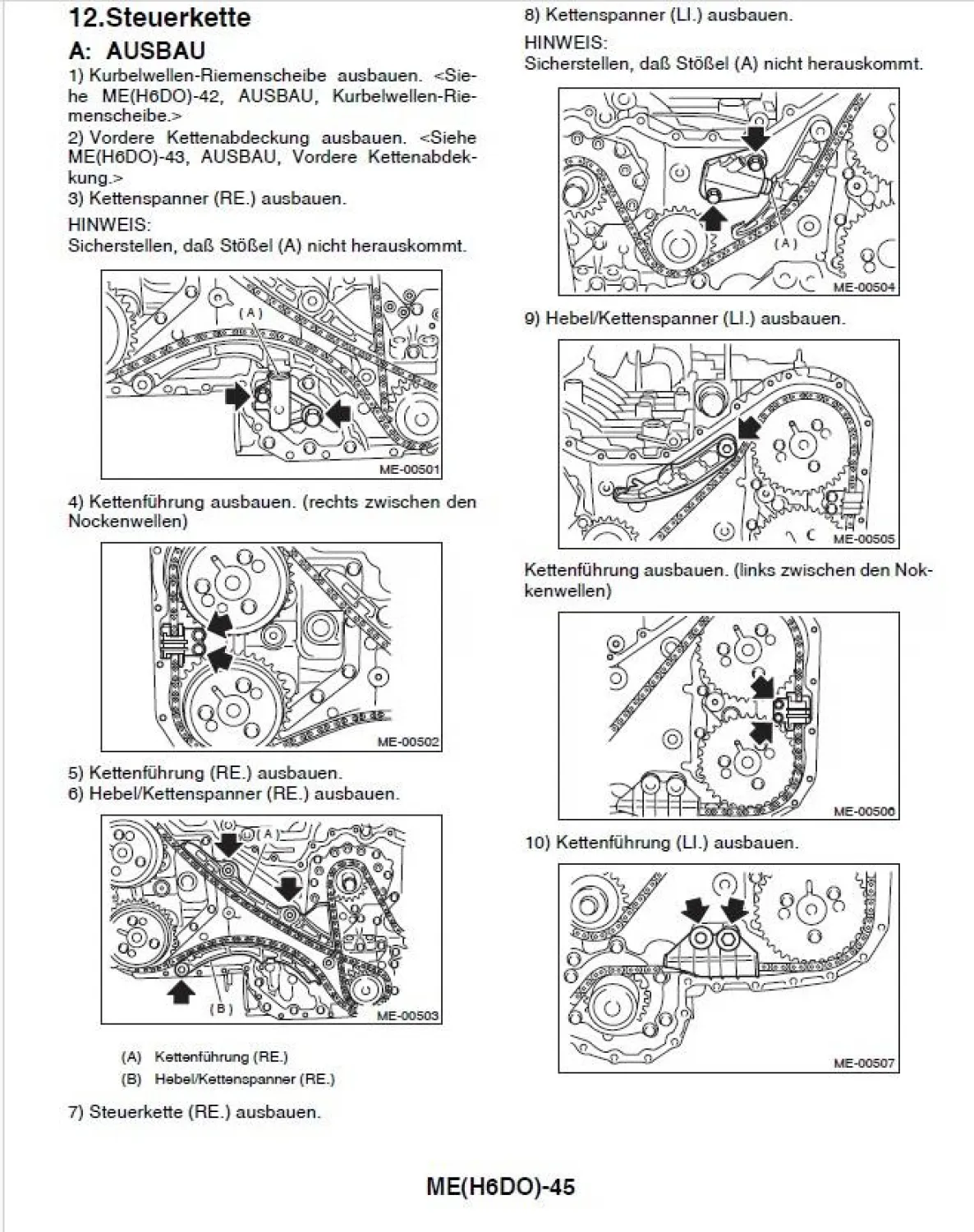 Subaru Legacy 2003 Werkstatthandbuch Reparaturanleitung & Karosserie + Technik
