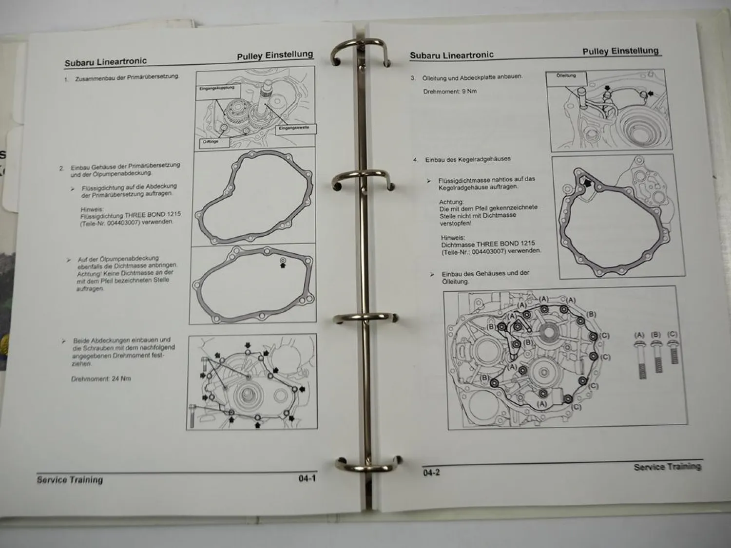 Subaru Legacy Outback CVT Automatikgetriebe TR690 Service Training & Montage