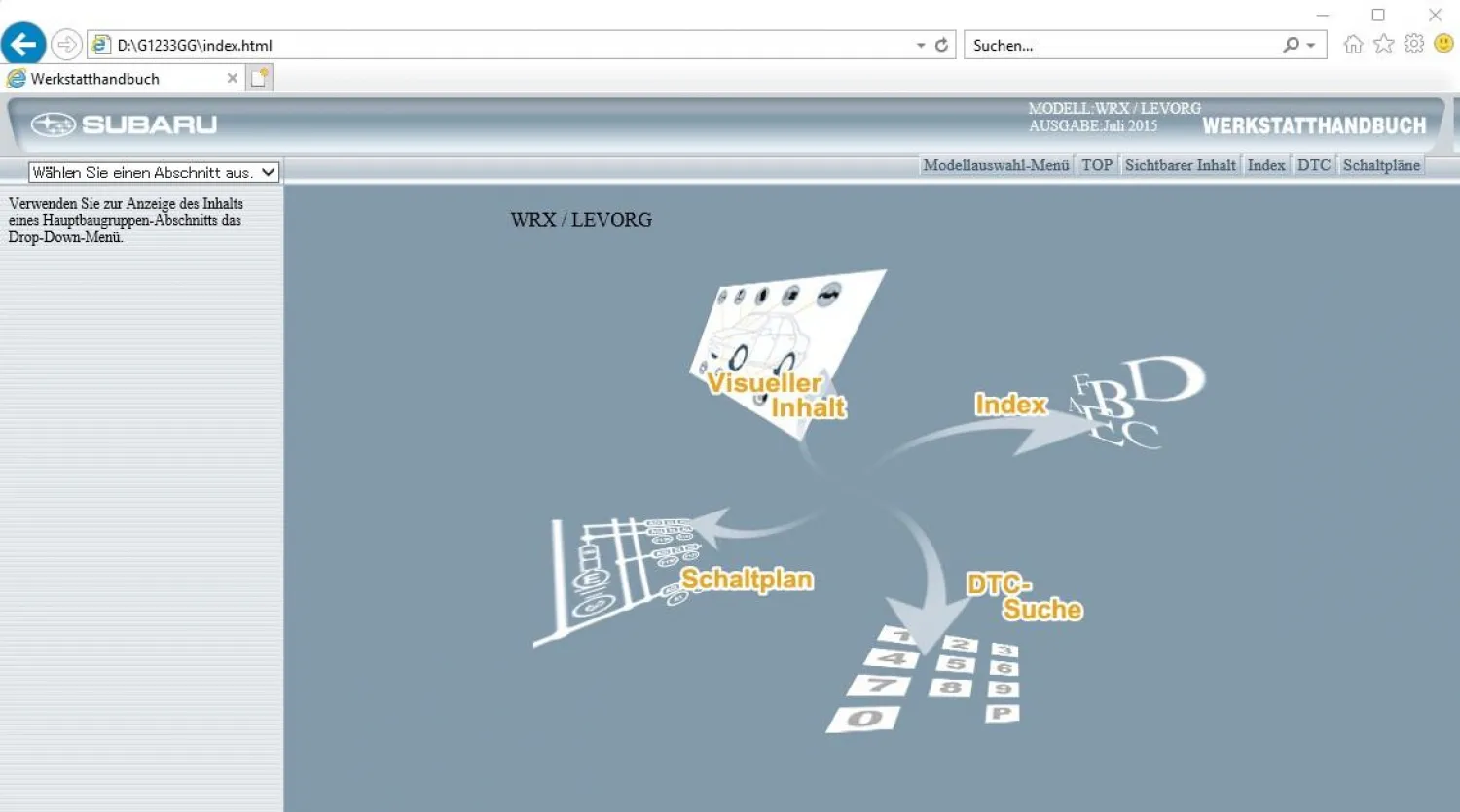 Subaru WRX / WRX STI Levorg 2015 2016 Werkstatthandbuch Reparaturanleitung orig. CD