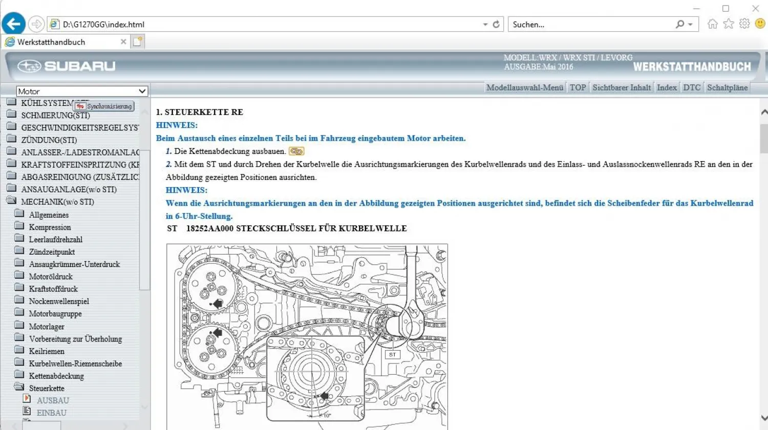Subaru WRX / WRX STI Levorg 2015 - 2017 Werkstatthandbuch Reparaturanleitung