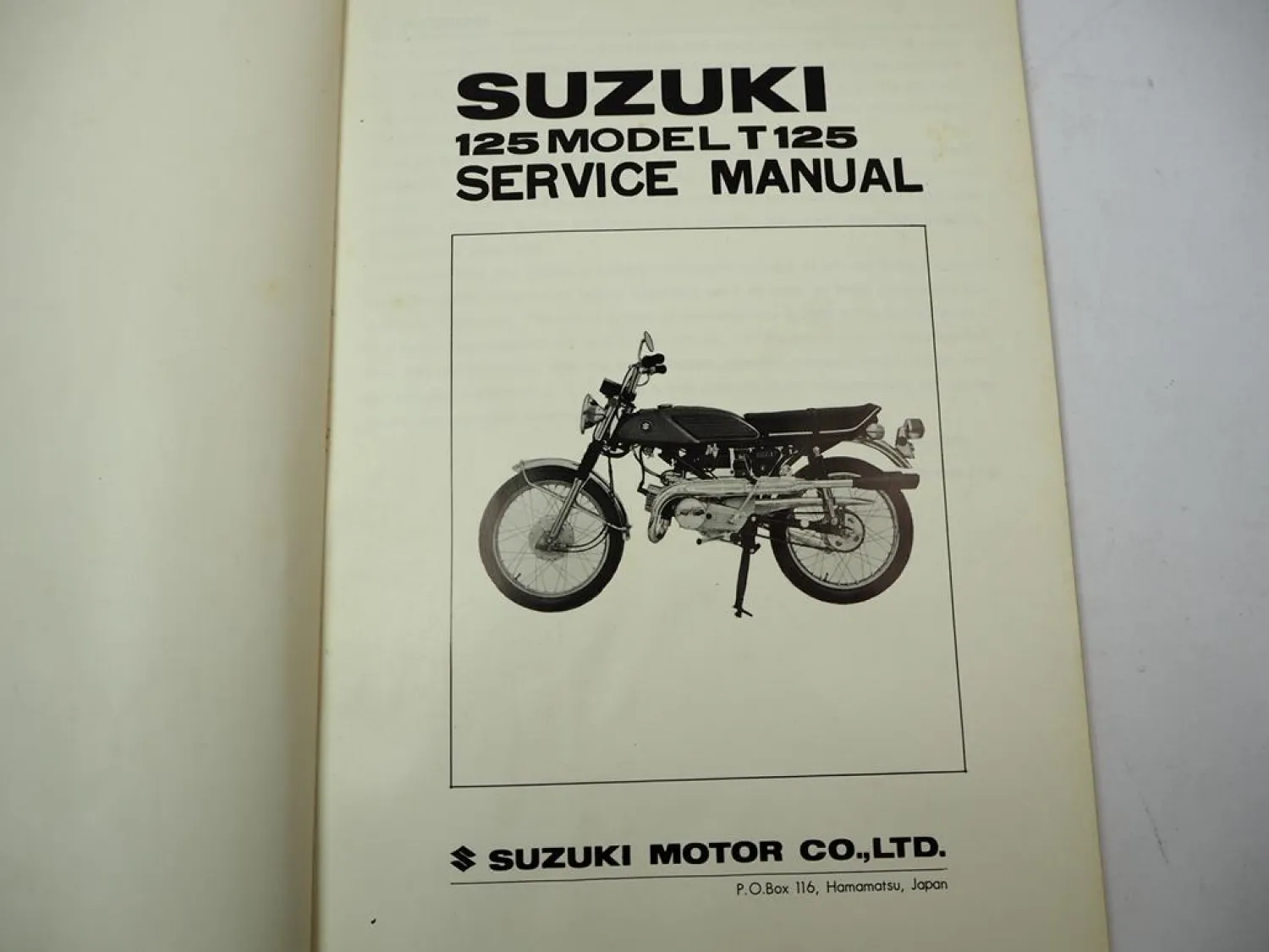 Suzuki 125 T125 Service Manual 1969 Englisch Werkstatthandbuch