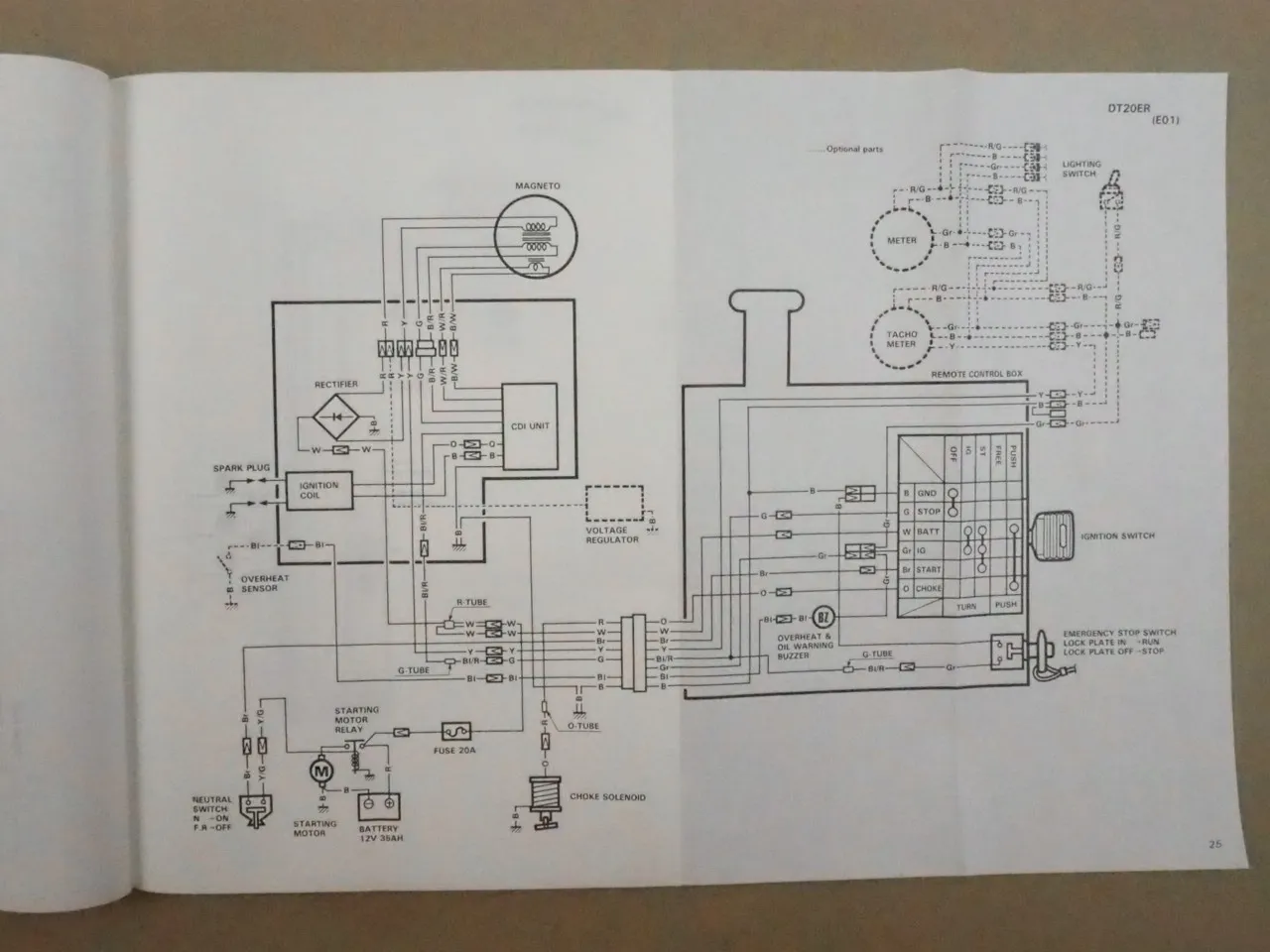 Suzuki 2 - 225 Models 1995 Outboard Motor Wiring Diagrams Service Data Manual