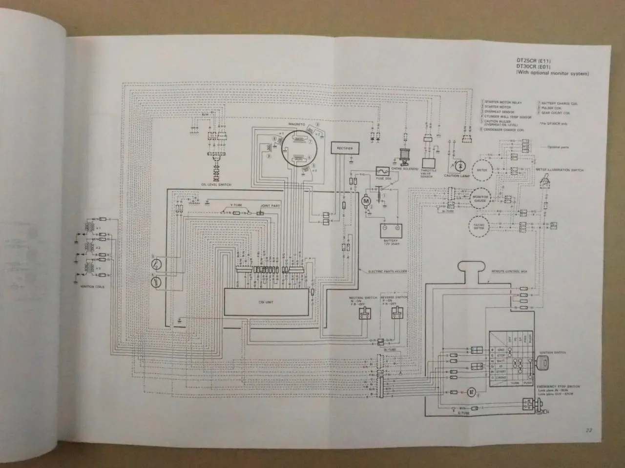 Suzuki 2.2 - 225 Models 2000 Outboard Motor Wiring Diagrams Service Data Manual