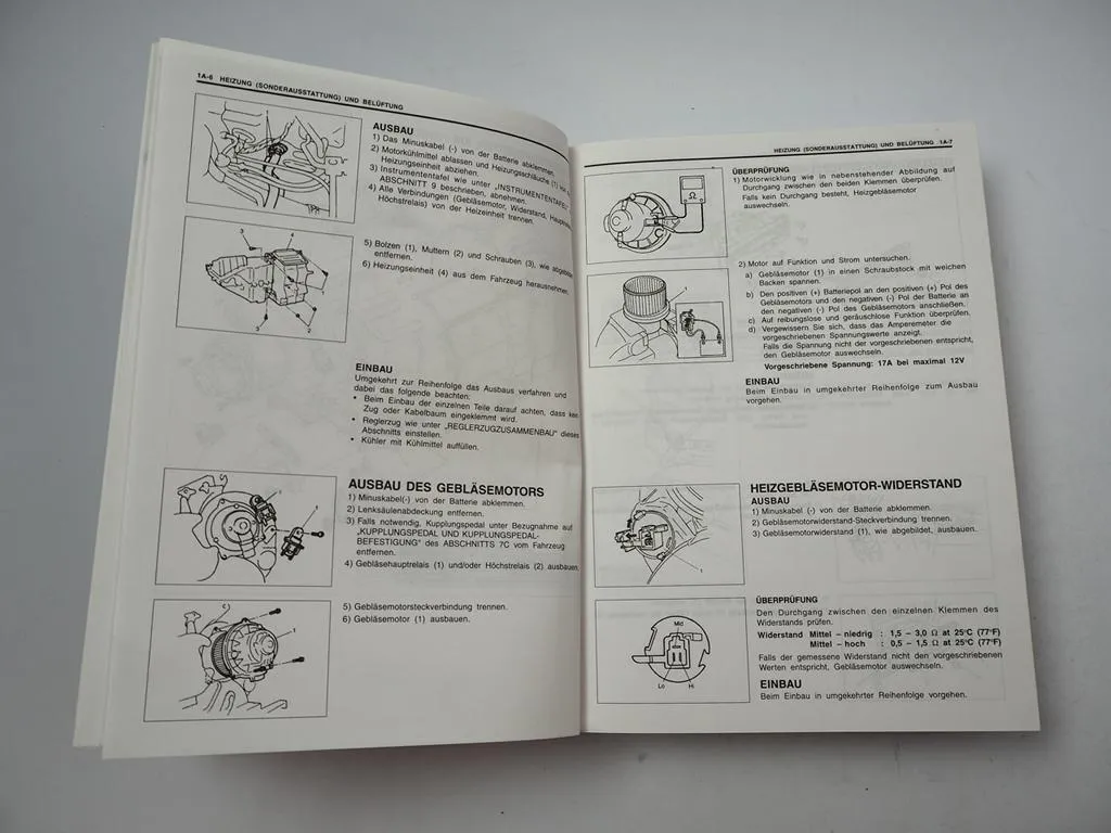 Suzuki Alto RF410 Werkstatthandbuch 2002 Reparaturanleitung + Schaltpläne