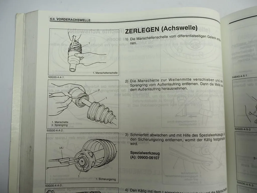 Suzuki Baleno SY413 SY416 SY418 SY419 Werkstatthandbuch 1995 - 2000