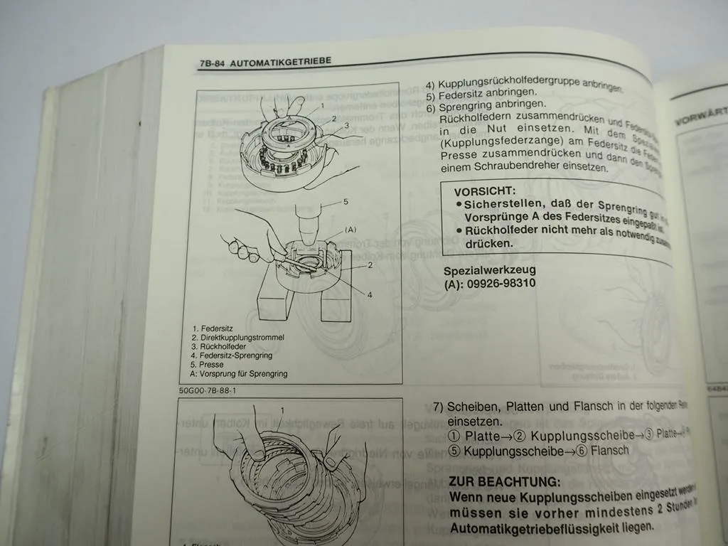 Suzuki Baleno SY413 SY416 SY418 SY419 Werkstatthandbuch 1995 - 2000