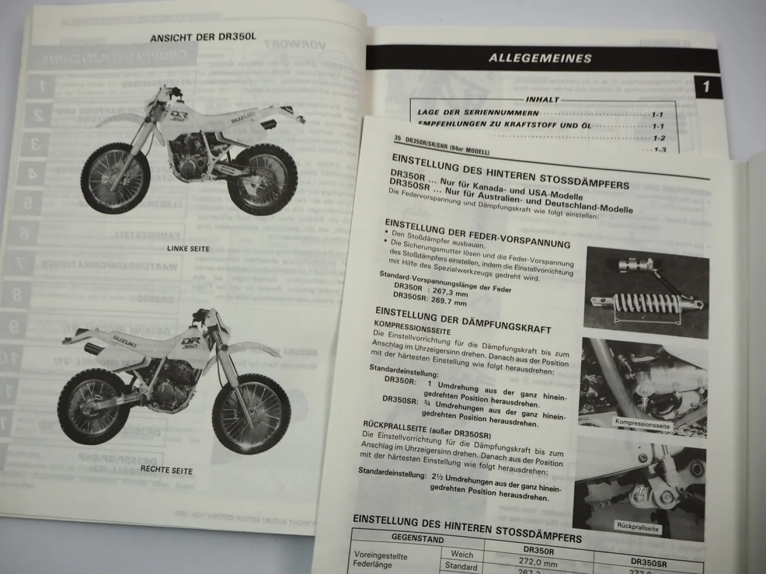 Suzuki DR 350 Werkstatthandbuch 1990 - 1994 Reparaturanleitung Wartungsanleitung