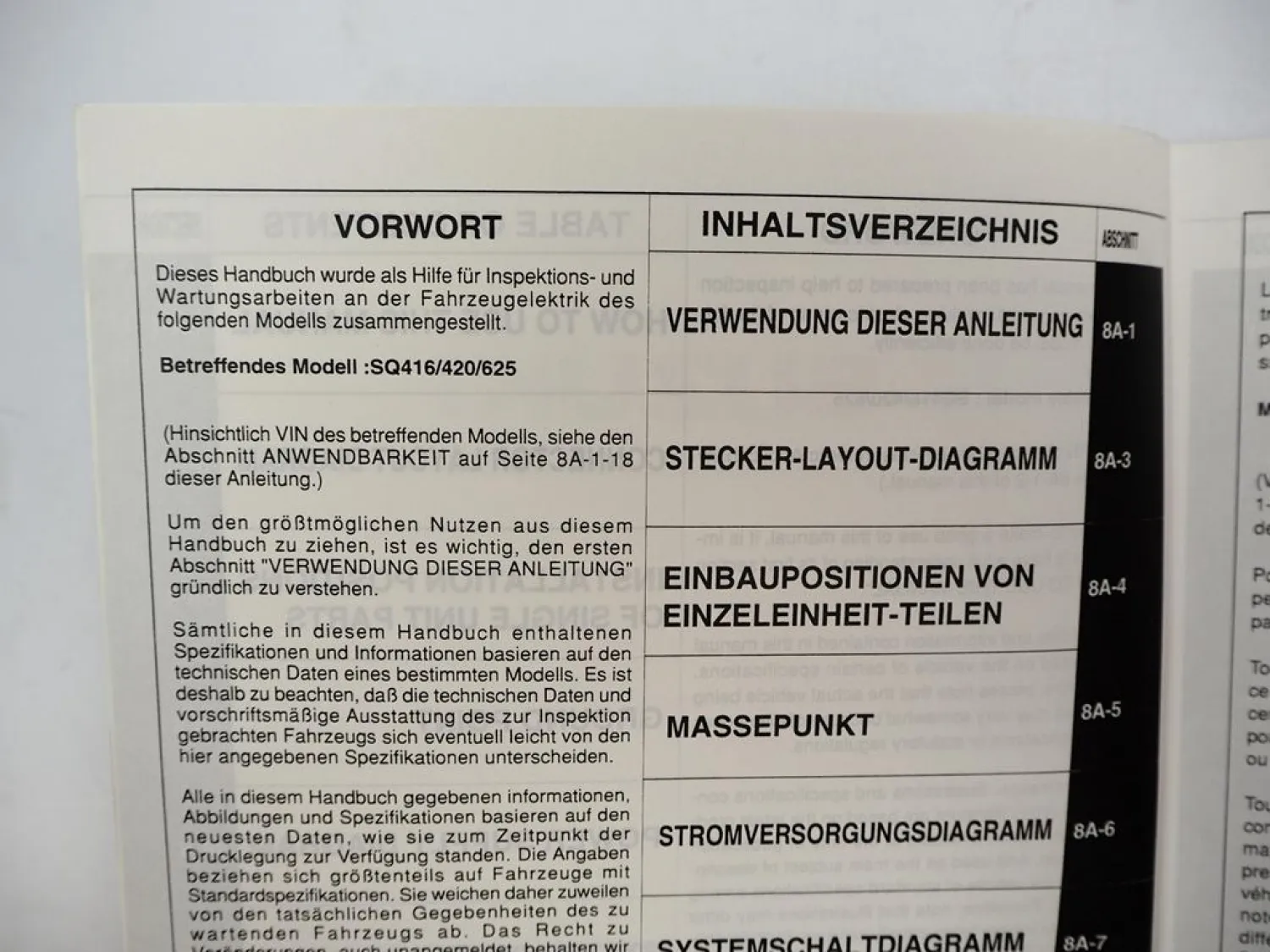 Suzuki Grand Vitara Elektrik Schaltpläne 2000 Werkstatthandbuch Verkabelung Wiring Diagram