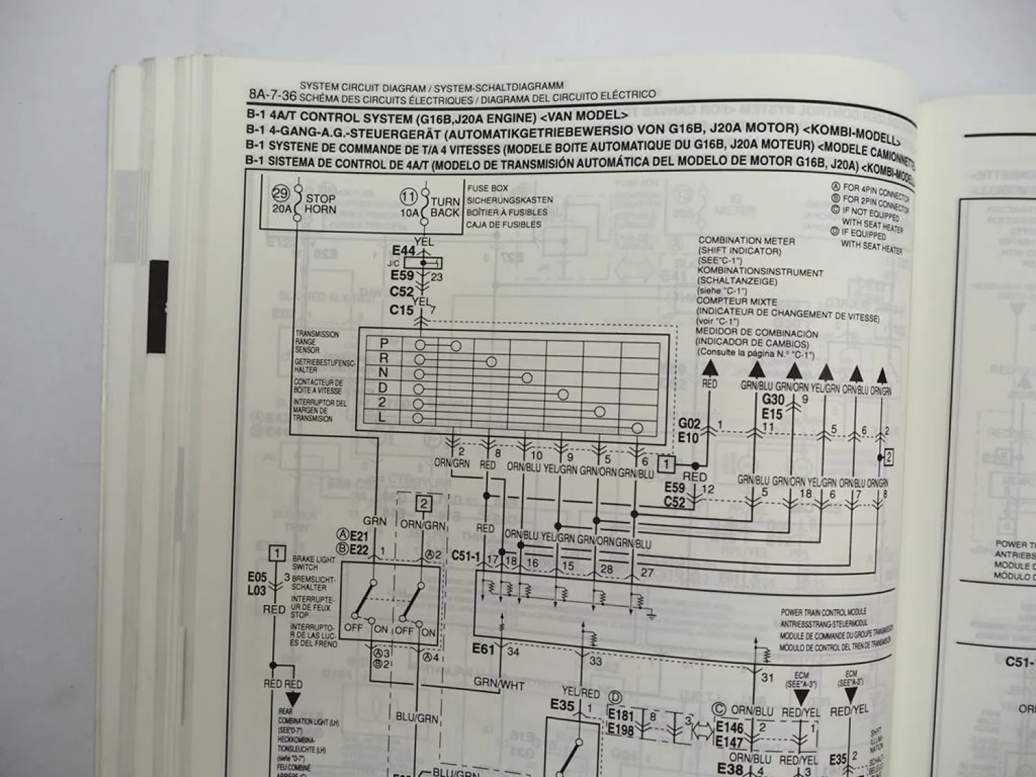 Suzuki Grand Vitara Elektrik Schaltpläne 2001 Werkstatthandbuch Verkabelung Wiring Diagram