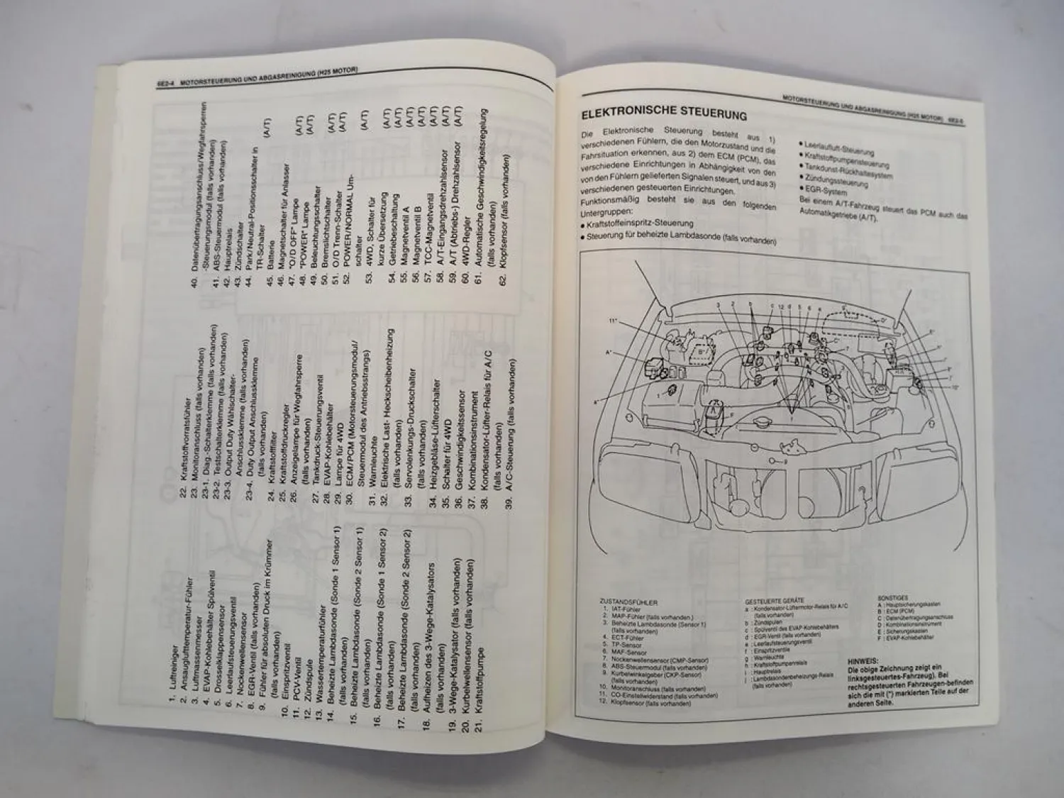 Suzuki Grand Vitara SQ 416 420 625 2001 Werkstatthandbuch H25 G16 J20 Motor Tempomat