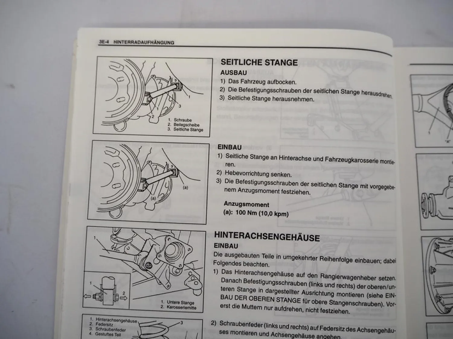Suzuki Grand Vitara SQ 416 420 625 2001 Werkstatthandbuch H25 G16 J20 Motor Tempomat