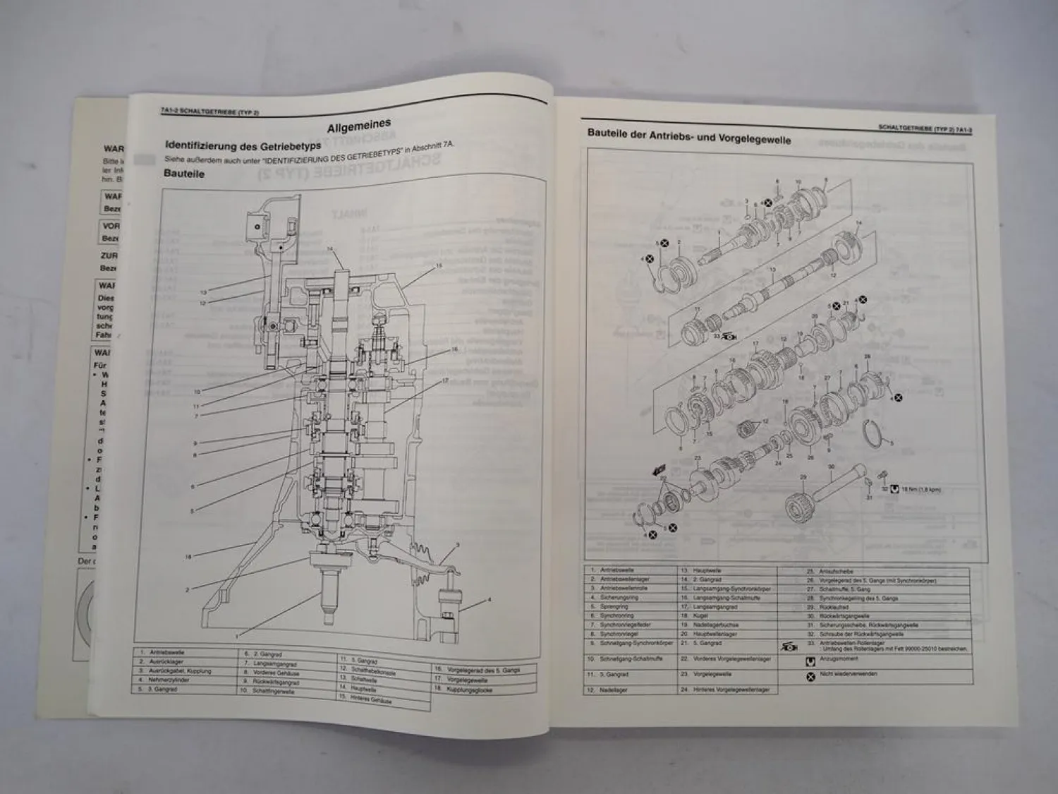 Suzuki Grand Vitara XL-7 Werkstatthandbuch Getriebe & Differential Reparaturanleitung