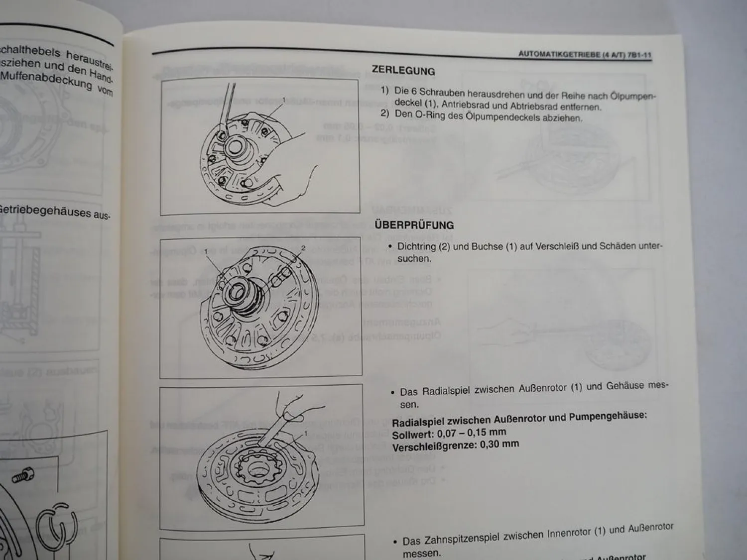 Suzuki Grand Vitara XL-7 Werkstatthandbuch Getriebe & Differential Reparaturanleitung
