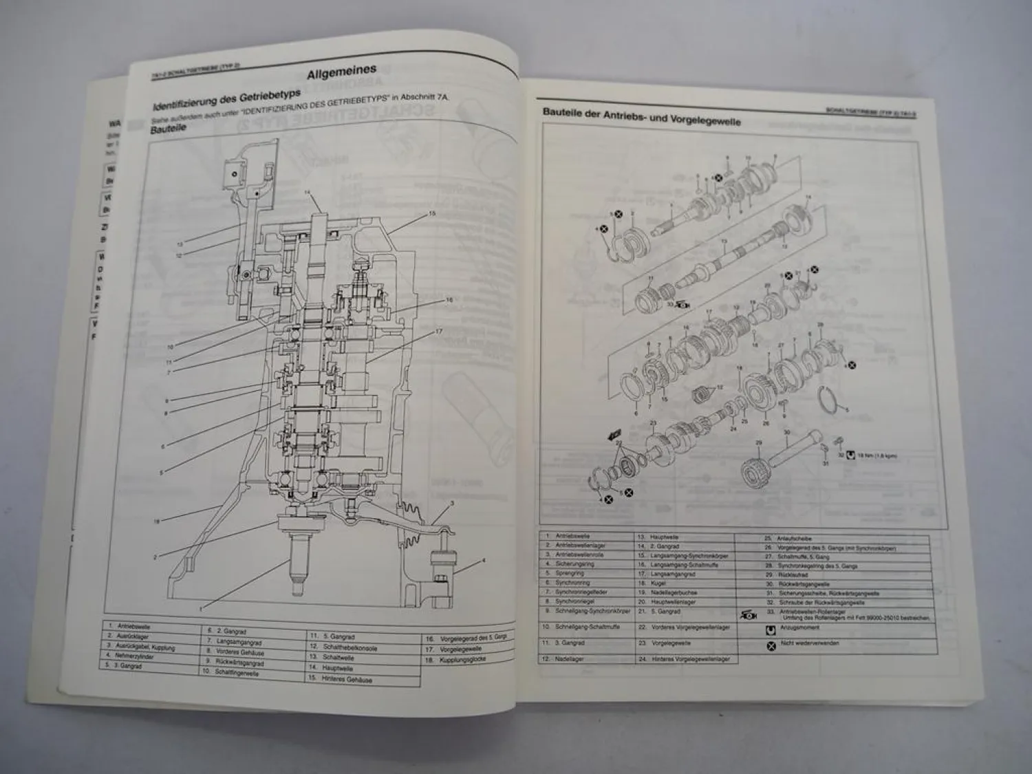 Suzuki Grand Vitara XL-7 Werkstatthandbuch Getriebe & Differential Reparaturanleitung