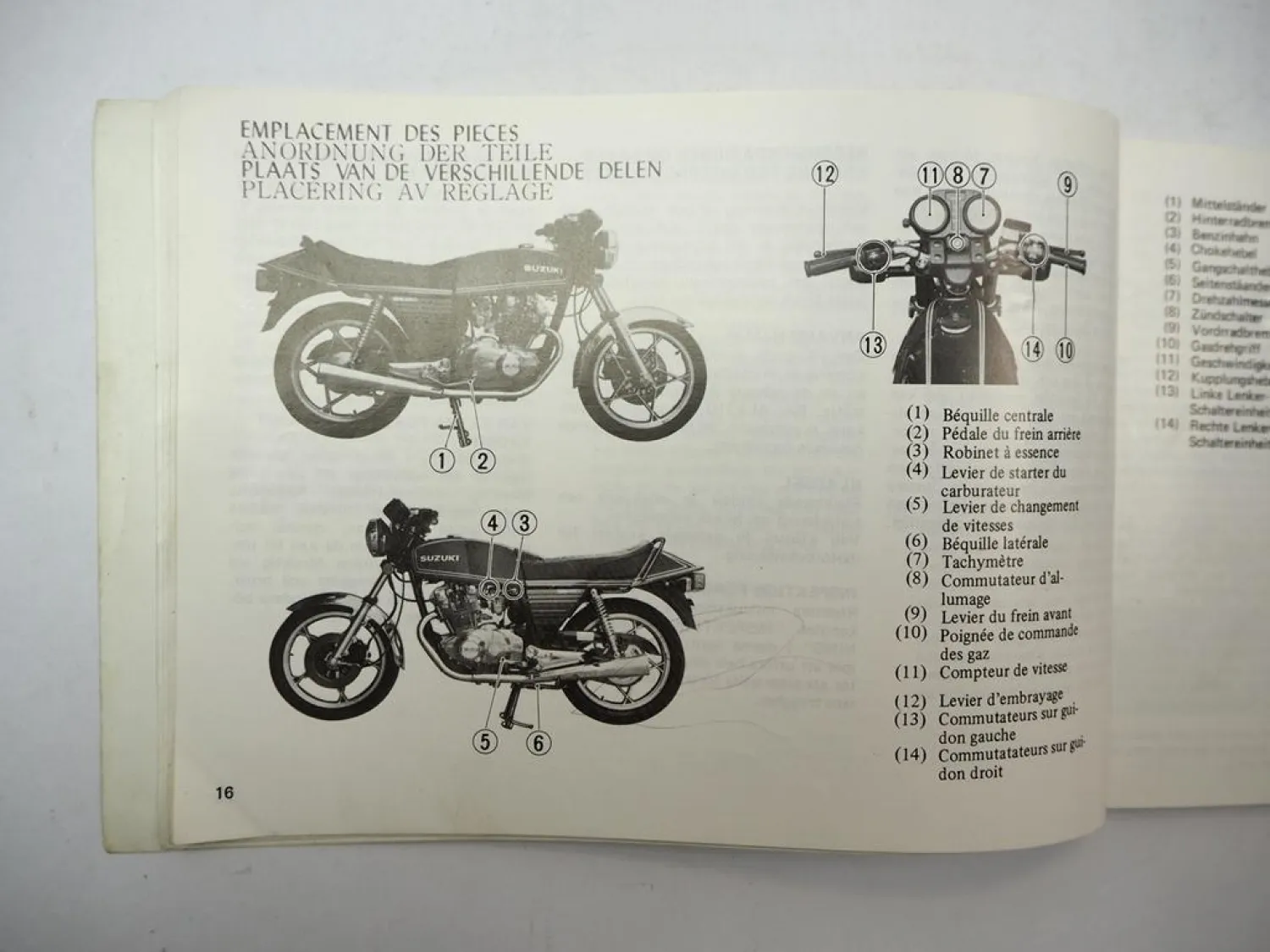 Suzuki GS450 GS450S Bedienungsanleitung Fahrerhandbuch Owners Manual 1979