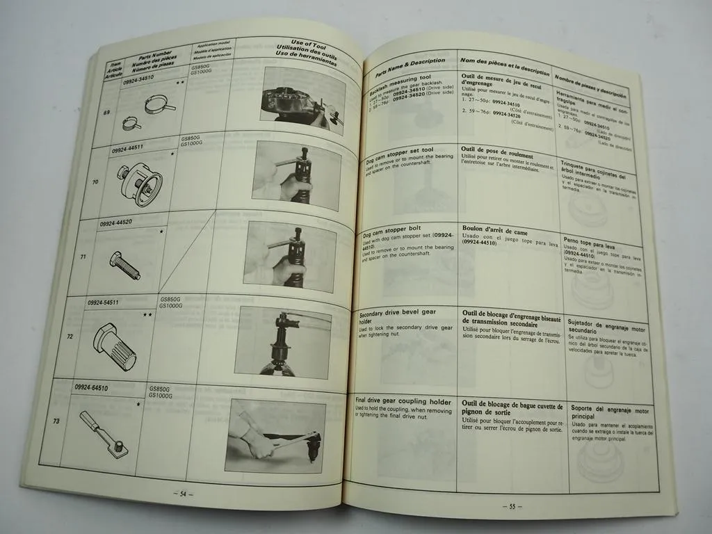 Suzuki Motorrad Spezialwerkzeug Katalog 1981 Service Tools Catalog Motorcycle #1