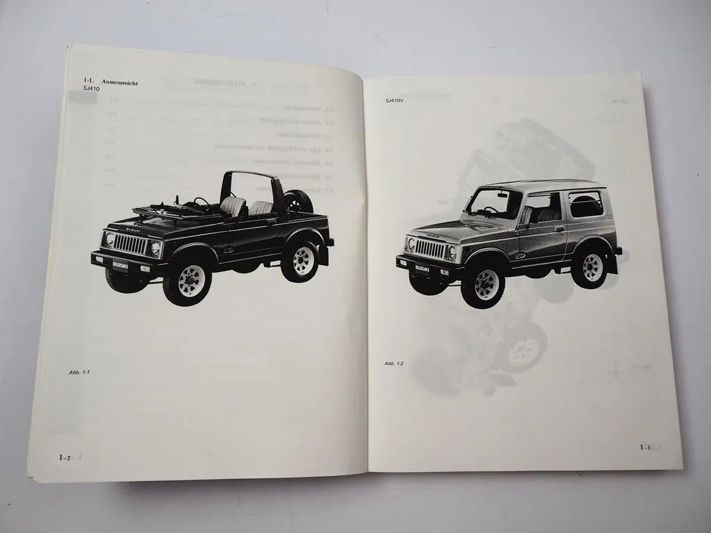 Suzuki Samurai SJ410 V K Jeep Werkstatthandbuch Reparaturanleitung 1985