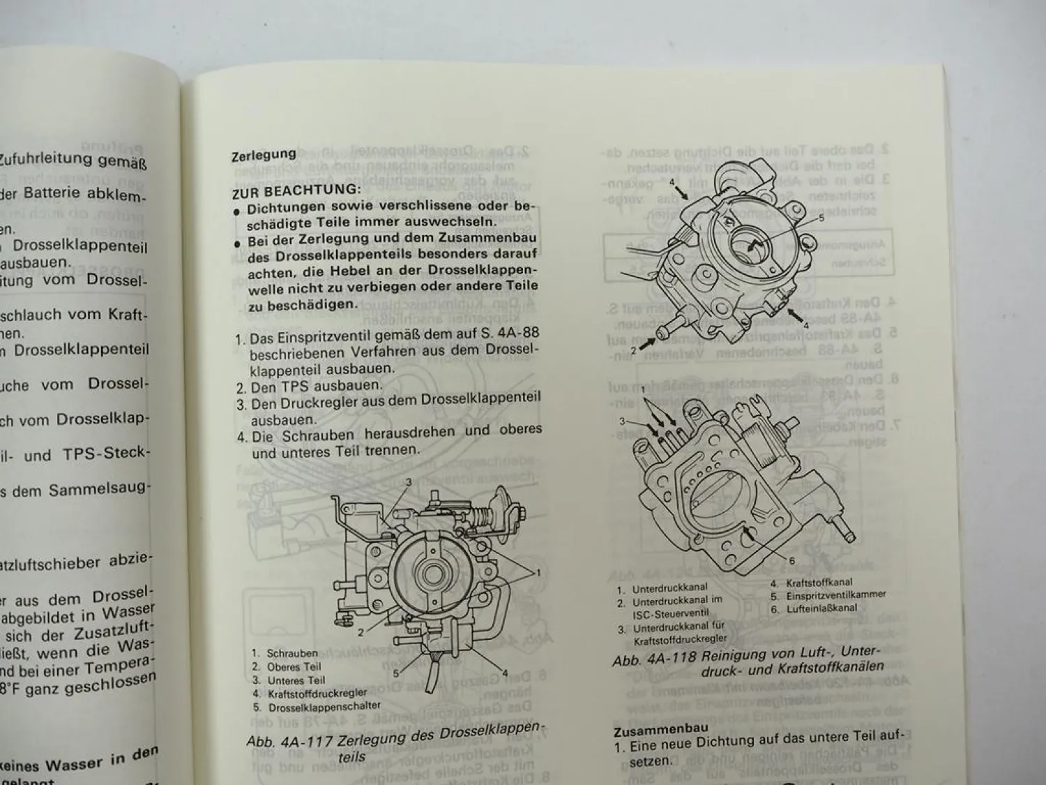 Suzuki Samurai SJ413 Einspritzer Reparaturanleitung Werkstatthandbuch 1989