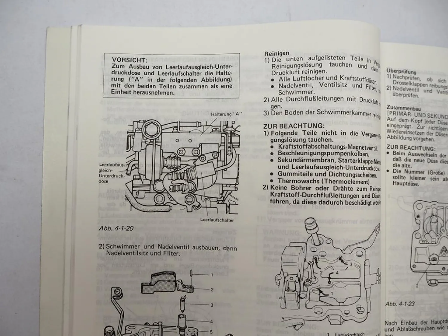 Suzuki Samurai SJ413 mit Katalysator Reparaturanleitung Werkstatthandbuch 1987