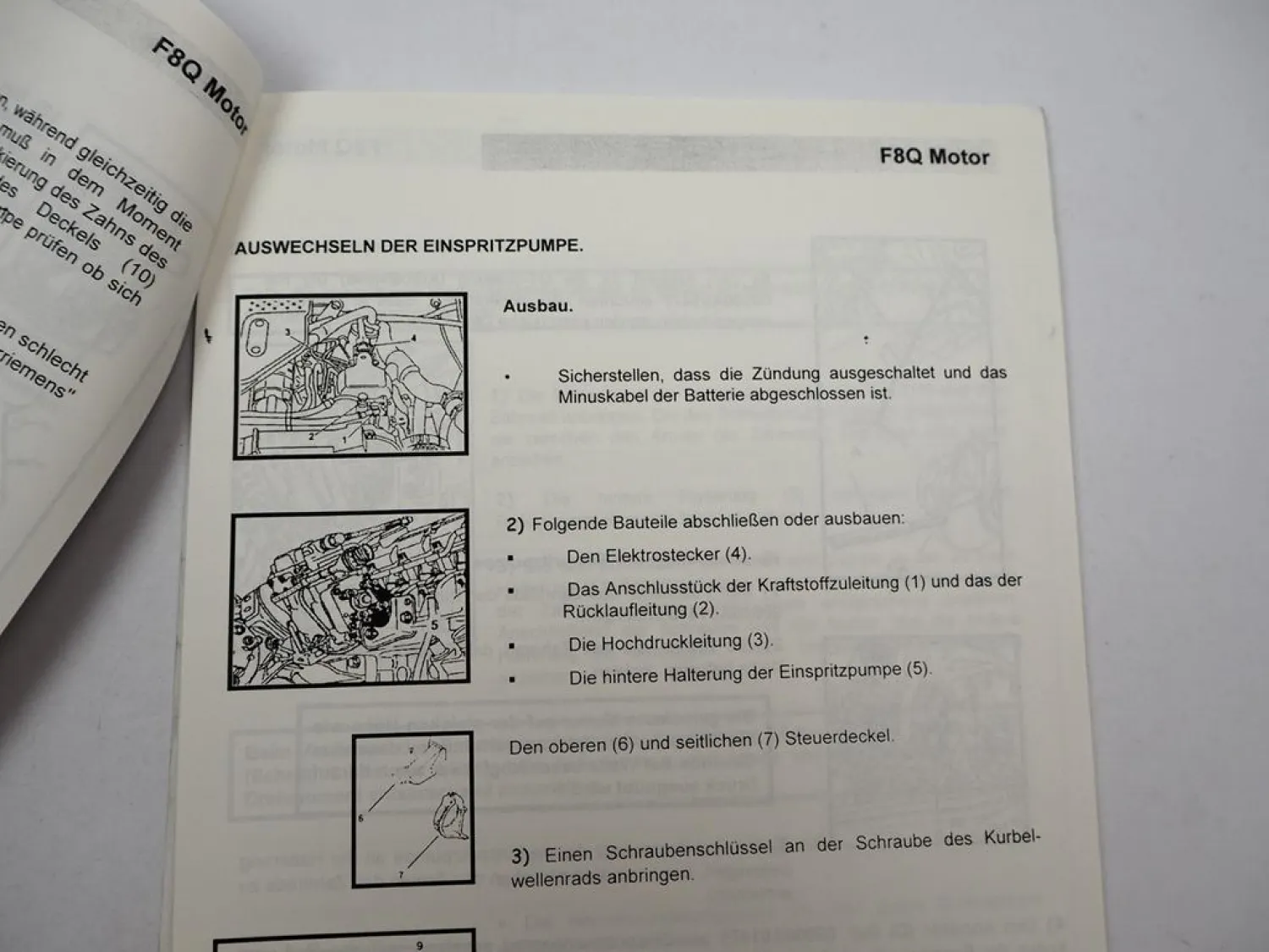 Suzuki Samurai SJ419D Diesel F8Q Motor EPIC Pumpe Reparatur Werkstatthandbuch