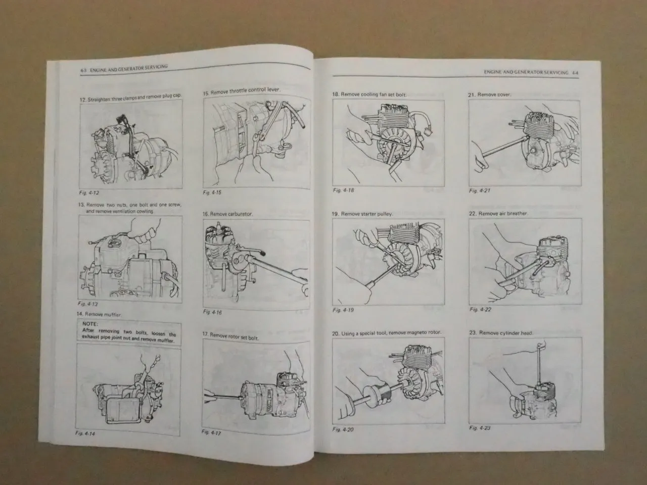 Suzuki SE500 SE500A Generator Service Manual Werkstatthandbuch 1981