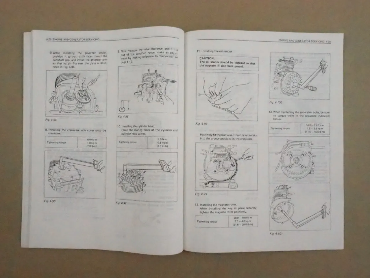 Suzuki SE700 Generator Service Manual Werkstatthandbuch 1981