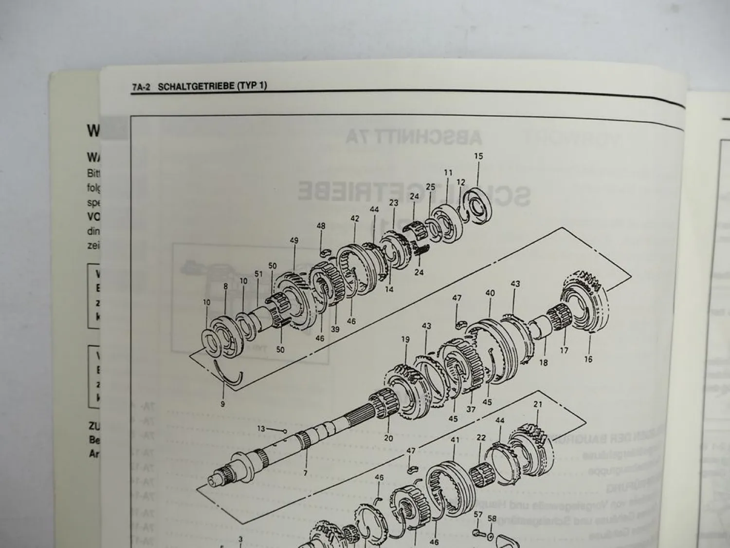Suzuki SQ416/420/625 Grand Vitara Werkstatthandbuch Getriebe Differential 1998