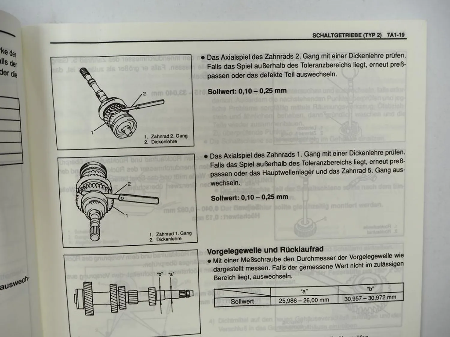Suzuki SQ416/420/625 Grand Vitara Werkstatthandbuch Getriebe Differential 1998