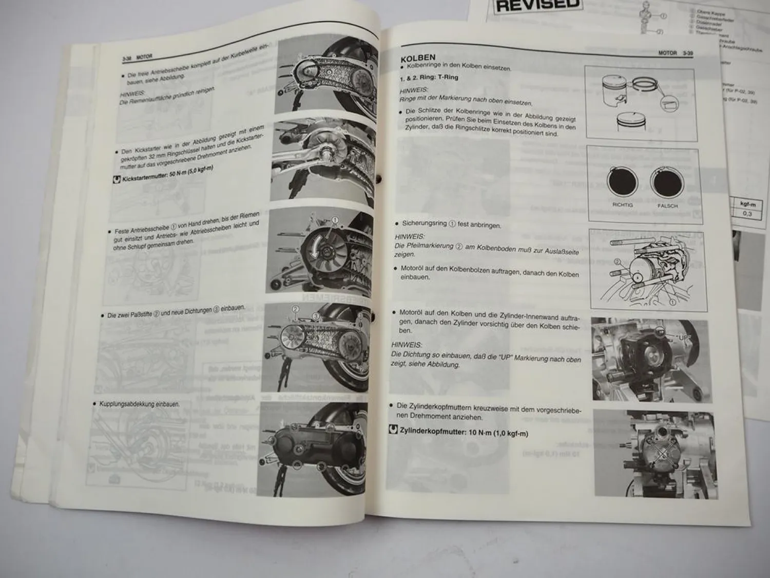 Suzuki UX50W Werkstatthandbuch 1999 Reparaturanleitung Wartungsanleitung Roller